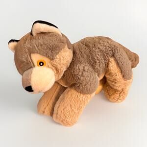 Wild Republic Wolf Plush Gray Tan Stuffed Animal 16"